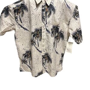 Premium vintage size 2XL Men's Tropical Print Short Sleeve Shirt